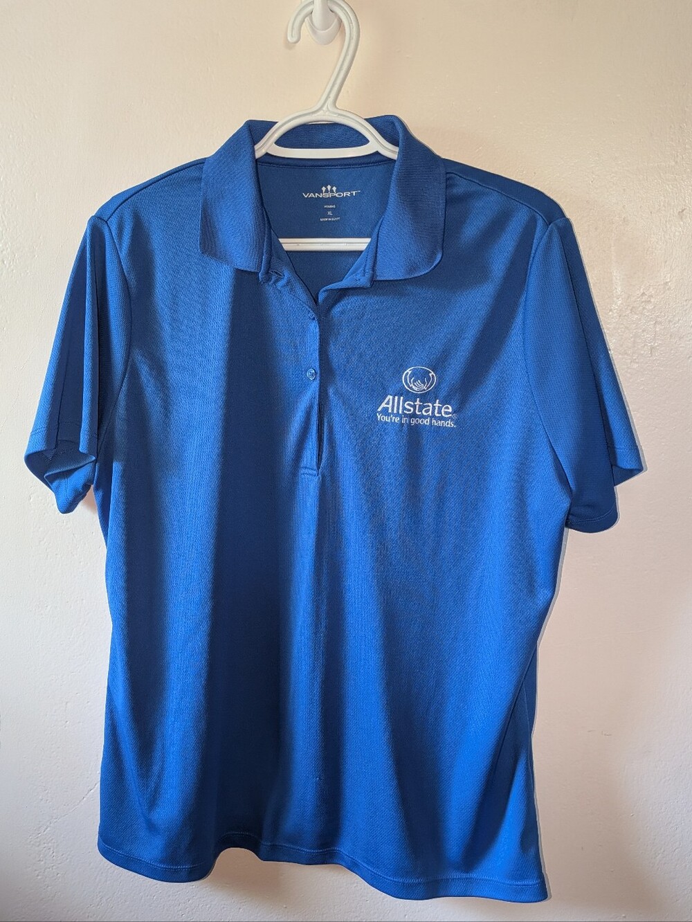 Allstate Women's s Royal Blue Polo Shirt Size XL
